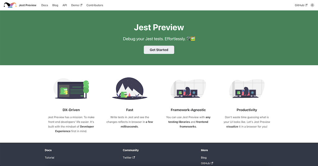 Jest Preview Homepage