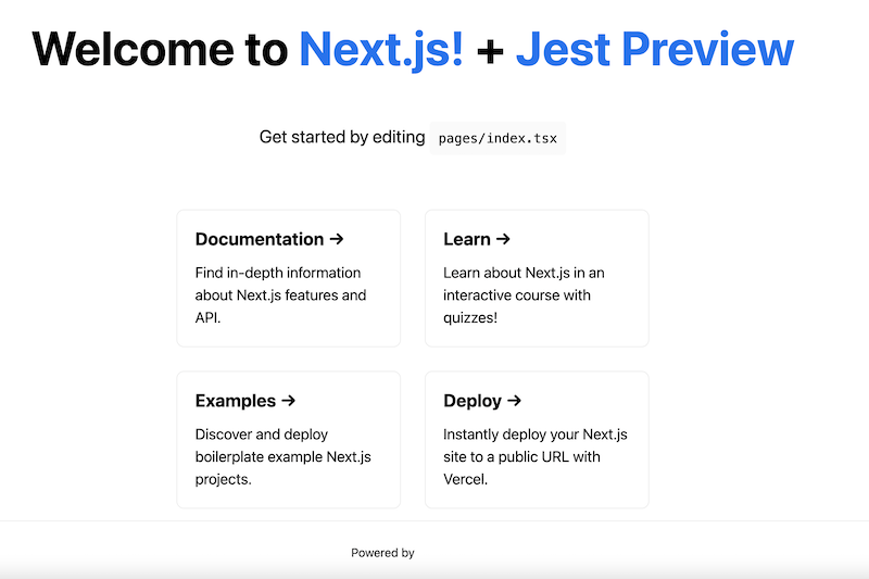 Jest Preview with Nextjs